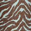 Tiger Stripe in Spice Orange and Off White | Drapery Fabric | 54" Wide | Lightweight | By the Yard