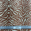 Tiger Stripe in Spice Orange and Off White | Drapery Fabric | 54" Wide | Lightweight | By the Yard