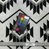 Azera in Onyx | Upholstery Fabric | Large Scale Aztec in Black / White |  Heavyweight | Richloom | 54" Wide | By the Yard