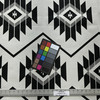 Azera in Onyx | Upholstery Fabric | Large Scale Aztec in Black / White |  Heavyweight | Richloom | 54" Wide | By the Yard