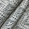 Badini in Chambrey | Upholstery Fabric | Dash Diamond Design in Blue / Beige / White | Richloom | Heavyweight | 54" Wide | By the Yard