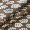 Belair in Spice | Upholstery Fabric | Leafy Sprigs in Burnt Orange / Blue / Off White | Heavyweight | 54" Wide | By the Yard