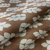 Belair in Spice | Upholstery Fabric | Leafy Sprigs in Burnt Orange / Blue / Off White | Heavyweight | 54" Wide | By the Yard