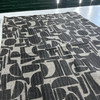 Bugati in Praline | Upholstery Fabric | Chenille Abstract Design | Black / Brown / Grey | Richloom | 54" Wide | By the Yard