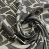 Bugati in Praline | Upholstery Fabric | Chenille Abstract Design | Black / Brown / Grey | Richloom | 54" Wide | By the Yard