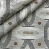 Caile in Stoneware | Upholstery Fabric | Modern Geometric in Grey / Beige / Orange | Richloom | Heavy Weight | 54" Wide | BTY