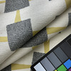 Charger in Bumble | Upholstery Fabric | Modern Geometric in Black / Yellow / Off White | Richloom | Heavy Weight | 54" Wide | By the Yard