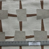 Charger in Nutmeg | Upholstery Fabric | Modern Geometric in Off White / Beige / Brick | Richloom | Heavy Weight | 54" Wide | BTY