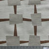 Charger in Nutmeg | Upholstery Fabric | Modern Geometric in Off White / Beige / Brick | Richloom | Heavy Weight | 54" Wide | BTY