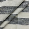 Comissky in Pewter | Upholstery Fabric | Stripes in Grey / Off White | Richloom | Heavy Weight | 54" Wide | By the Yard