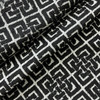 Emblem in Tuxedo | Upholstery Fabric | Chenille Lattice in Black / White | Richloom | Heavy Weight | 54" Wide | By the Yard