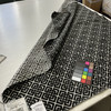 Emblem in Tuxedo | Upholstery Fabric | Chenille Lattice in Black / White | Richloom | Heavy Weight | 54" Wide | By the Yard