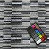 Kohima in Bluebell | Upholstery Fabric | Stacked Stripes in Blue / Grey / White | Heavyweight | 54" Wide | By the Yard