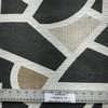Left Turn in Onyx | Upholstery Fabric | Large Scale Geo in Black / Tan / Off White | Richloom | Heavy Weight | 54" Wide | By the Yard