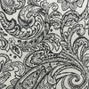 Lizbeth in Graphite | Upholstery Fabric | Leafy Paisley in Black / Grey / White | Richloom | Heavyweight | 54" Wide | By the Yard