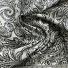 Lizbeth in Graphite | Upholstery Fabric | Leafy Paisley in Black / Grey / White | Richloom | Heavyweight | 54" Wide | By the Yard