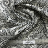 Lizbeth in Graphite | Upholstery Fabric | Leafy Paisley in Black / Grey / White | Richloom | Heavyweight | 54" Wide | By the Yard