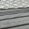 O'Malley in Domino | Upholstery Fabric | Large Scale Stripes in Black / Grey / Beige | Richloom | Heavy Weight | 54" Wide | By the Yard