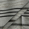 O'Malley in Domino | Upholstery Fabric | Large Scale Stripes in Black / Grey / Beige | Richloom | Heavy Weight | 54" Wide | By the Yard