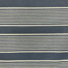 Script in Denim | Upholstery Fabric | Stripes | Denim Blue / Off White | Medium Weight | Richloom | 54" Wide | By the Yard