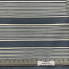 Script in Denim | Upholstery Fabric | Stripes | Denim Blue / Off White | Medium Weight | Richloom | 54" Wide | By the Yard