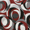 Spellbound in Bold | Upholstery Fabric | Geometric in Red / White / Black | Richloom | Heavy Weight | 54" Wide | By the Yard