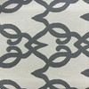 Tikal in Smoke | Upholstery Fabric | Scrollwork Lattice in Grey and Off White | Heavyweight | Richloom | 54" Wide | By the Yard