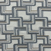Tinder in Steel | Upholstery Fabric | Geometric in Blue / Brown / White | Richloom | Heavy Weight | 54" Wide | By the Yard