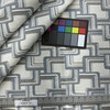 Tinder in Steel | Upholstery Fabric | Geometric in Blue / Brown / White | Richloom | Heavy Weight | 54" Wide | By the Yard