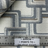 Tinder in Steel | Upholstery Fabric | Geometric in Blue / Brown / White | Richloom | Heavy Weight | 54" Wide | By the Yard