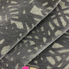 Abstract Design in Charcoal | Velvet Upholstery Fabric | Heavy Weight | 54" Wide | By the Yard