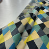 Lucio in Capri | Upholstery Fabric | Geometric in Yellow / Blue / Grey / Black | Emanuela Frattini Magnussen | Heavy Weight | 54" Wide | BTY