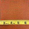 Orange 9 x 9 Vinyl Mesh | Windscreen, Safety Fencing, Gym Dividers, Awning Drop Shades | Bruin Plastics | 60" Wide | By the Yard