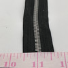 #5 ALUMINUM CHAIN Zipper, 9/16" BLACK, By The Yard