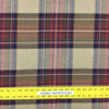 4 Yard Piece of Callaway Vintage Plaid Drapery Fabric | 54" Wide | BTY |  Gold, Brick and Navy