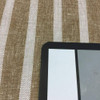 5 Yard Piece of Tan and Natural Striped Drapery Fabric | Linen-like |  Lightweight | 54"W | BTY