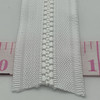 #5 WHITE  MARINE / OUTDOOR ZIPPER MOLDED CHAIN  | BY THE YARD