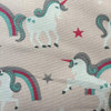2.5 Yard Piece of Unicorns and Rainbows in Pink Home Decor Fabric | Premier Prints | 54 Wide | BTY | PREM1005-REM7