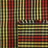3.87 Yard Piece of Andrea Plaid Black Drapery Fabric