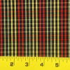 4 Yard Piece of Andrea Plaid Black Drapery Fabric