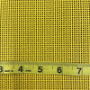 Yellow 9 x 9 Vinyl Mesh | Windscreen, Safety Fencing, Gym Dividers, Awning Drop Shades | Bruin Plastics | 62" Wide | By the Yard