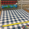 Blue and White Plaid Drapery / Upholstery Fabric | 54"W | BTY | CLOSEOUT