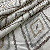 3 Yard Piece of Shalin Multi Diamond Embroidered Woven Stone | Medium Weight Woven Fabric | Home Decor Fabric | 53" Wide