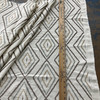 3 Yard Piece of Shalin Multi Diamond Embroidered Woven Stone | Medium Weight Woven Fabric | Home Decor Fabric | 53" Wide