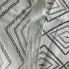 3 Yard Piece of Shalin Multi Diamond Embroidered Woven Stone | Medium Weight Woven Fabric | Home Decor Fabric | 53" Wide