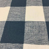 1 Yard Piece of Blue and White Plaid Drapery / Upholstery Fabric | 54"W | BTY | CLOSEOUT