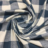 1 Yard Piece of Blue and White Plaid Drapery / Upholstery Fabric | 54"W | BTY | CLOSEOUT