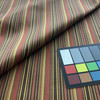 1.5 Yard Piece of Retro Orange and Brown Stripes Upholstery Fabric | 54" wide | By the Yard