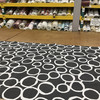 2.25 Yard Piece of Freehand Circles in Black and White | Premier Prints | Home Decor Fabric | 54 W