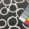 2.25 Yard Piece of Freehand Circles in Black and White | Premier Prints | Home Decor Fabric | 54 W